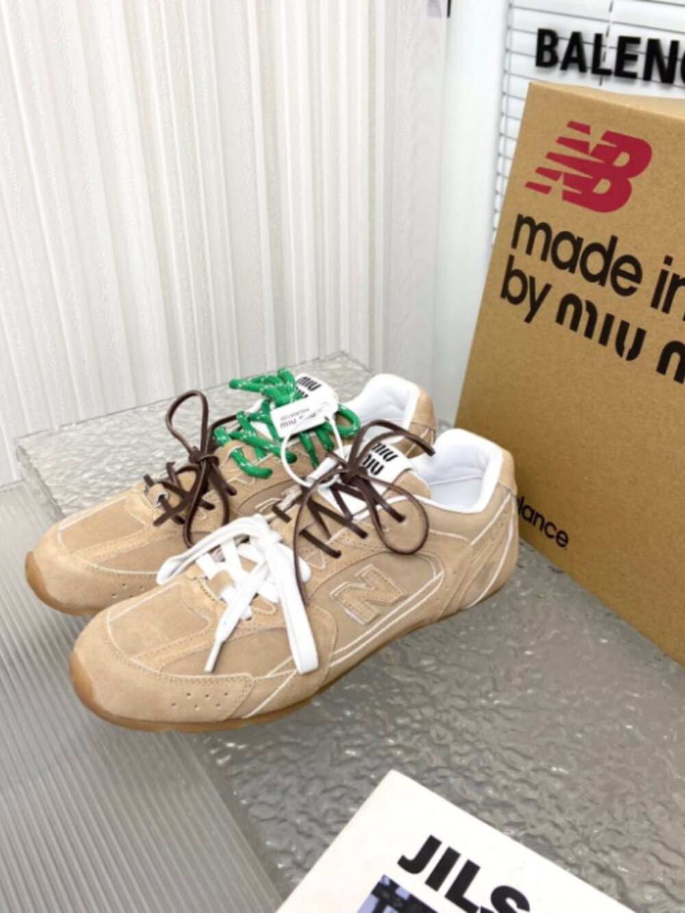Womens Miu Miu x New Balance 530 SL Sneakers